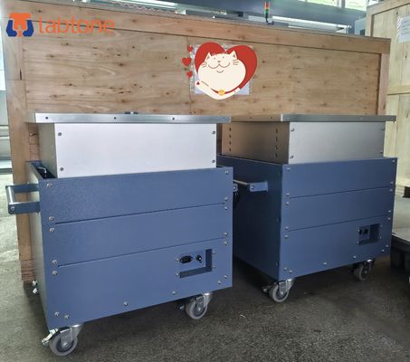 Mechaniczny stół wibracyjny do testowania wibracyjnego komponentów elektronicznych z zakresem częstotliwości 5-80 Hz i maksymalnym obciążeniem 50 kg