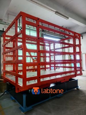 Testy wibracyjne na stole wibracyjnym z częstotliwością 2-5 Hz i trybem wibracji z niewyważeniem 30 stopni